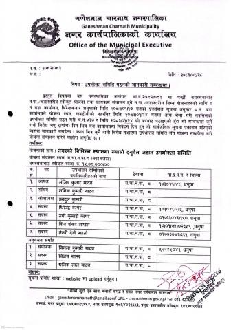 नगरको विभिन्न स्थानमा स्यालो ट्युवेल जडान उ.स.